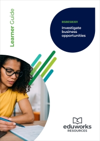 Cover image: BSBESB301 Investigate Business opportunties 2nd edition 9781761660566