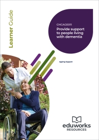 Cover image: CHCAGE011 Provide support to people living with dementia (Ageing Support) 1st edition 9781761660634