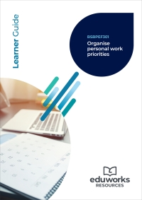 Cover image: BSBPEF301 Organise personal work priorities 2nd edition 9781761661082