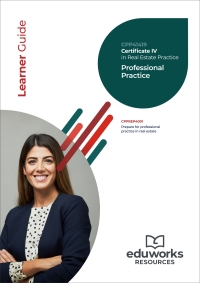 Cover image: CPPREP4001 Professional Practice  (Certificate IV in Real Estate Practice) 1st edition 9781761661167