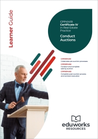 Cover image: Conduct Auctions (Certificate IV in Real Estate Practice) 1st edition 9781761661198