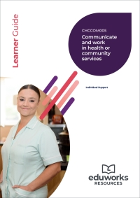 Cover image: CHCCOM005 Communicate and work in health or community services 1st edition 9781761661600