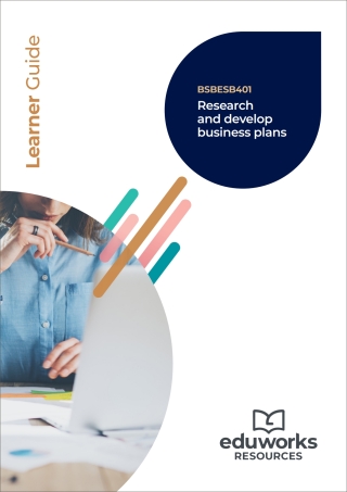 Cover image: BSBESB401 Research and develop business plans 1st edition 9781761669897