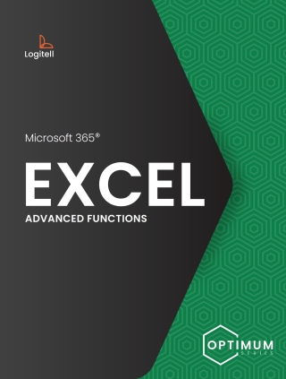 Cover image: EXCEL - ADVANCED FUNCTIONS with Microsoft 365: OPTIMUM SERIES 1st edition 9781773890890