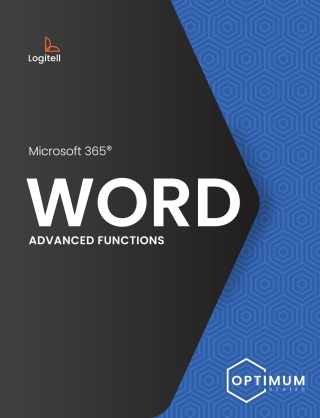 表紙画像: WORD - ADVANCED FUNCTIONS with Microsoft 365: OPTIMUM SERIES 1st edition 9781773891071