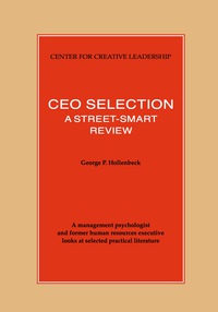 Cover image: CEO Selection: A Street-Smart Review 1st edition 9781882197040
