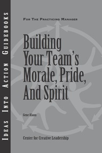 Cover image: Building Your Team's Morale, Pride, and Spirit 1st edition 9781882197866