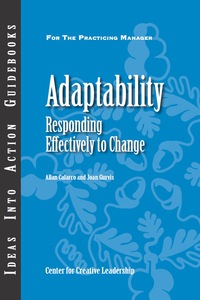 Cover image: Adaptability: Responding Effectively to Change 1st edition 9781882197927