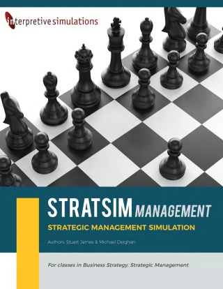 Cover image: StratSimManagement Simulation Access Code 1st edition 9781885837622