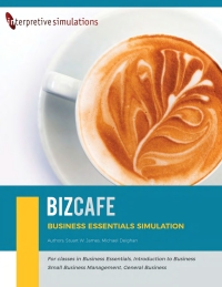 Cover image: BizCafe Simulation Access Code 1st edition 9781885837684