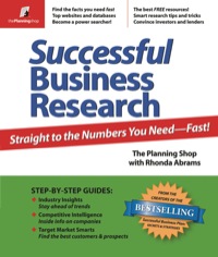 Cover image: Successful Business Research: Straight to the Numbers You Need-Fast! 1st edition 9780974080130