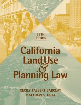 Cover image: California Land Use & Planning Law 37th edition 9781938166334
