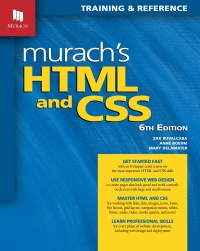 صورة الغلاف: Murach's HTML and CSS 6th edition 9781943873210