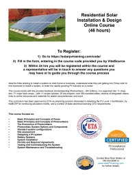صورة الغلاف: Residential Solar Installation & Design Online (Entry Level) Course 1st edition 9781957113012
