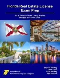 Cover image: Florida Real Estate License Exam Prep - All-in-One Review and Testing to Pass Florida's Real Estate Exam 4th edition 9781955919265