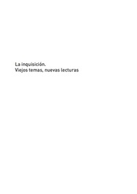 Cover image: La inquisición. Viejos temas, nuevas lecturas 1st edition 9789875915930