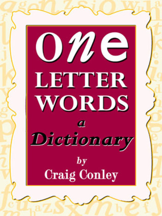 Cover image: One-Letter Words, a Dictionary 9780061751325