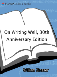 Cover image: On Writing Well, 30th Anniversary Edition 9780060891541