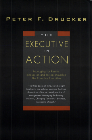 Cover image: The Executive in Action 9780887308284