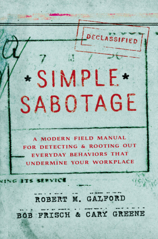 Cover image: Simple Sabotage 9780062371607