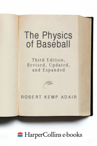 Cover image: The Physics of Baseball 9780060084363