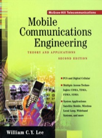Cover image: Mobile Communications Engineering 2nd edition 9780070371033