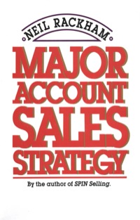 Cover image: Major Account Sales Strategy 1st edition 9780070511149