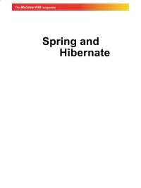 表紙画像: Spring And Hibernate   Exp 9780070077652