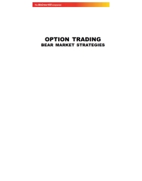 Cover image: OPTIONS TRADING IN BEAR MKTS  EXP 9780070152724