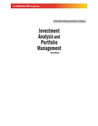 Imagen de portada: Investment Analysis and Portfolio Management 3rd edition 9780070249073