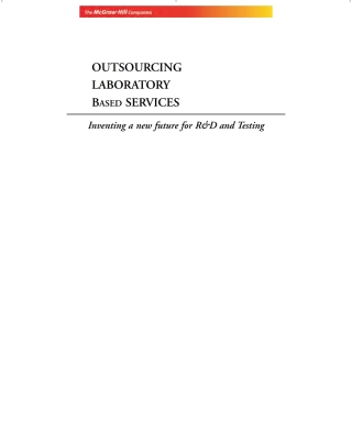 Cover image: Outsourcing Laboratory Based Services 9780070599376