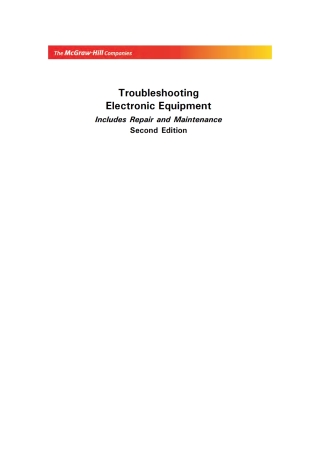 Imagen de portada: Troubleshooting Electronic  Exp 2nd edition 9780070483576