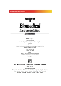 Cover image: Handbook Of Biomedical Exp 2nd edition 9780070473553