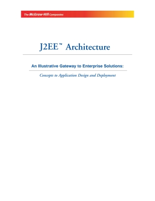 Imagen de portada: J2ee Architecture  Exp 9780070599369