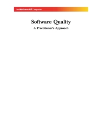 Cover image: Software Quality  Exp 9780070248731