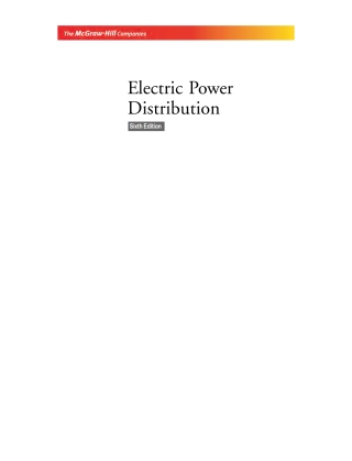 表紙画像: Electric Power Distribution 6th edition 9780070144552