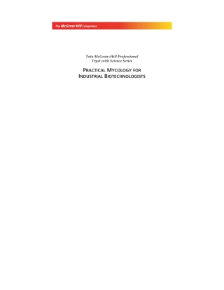 Cover image: Practical Mycology for Industrial Biotechnologists 9780070532267