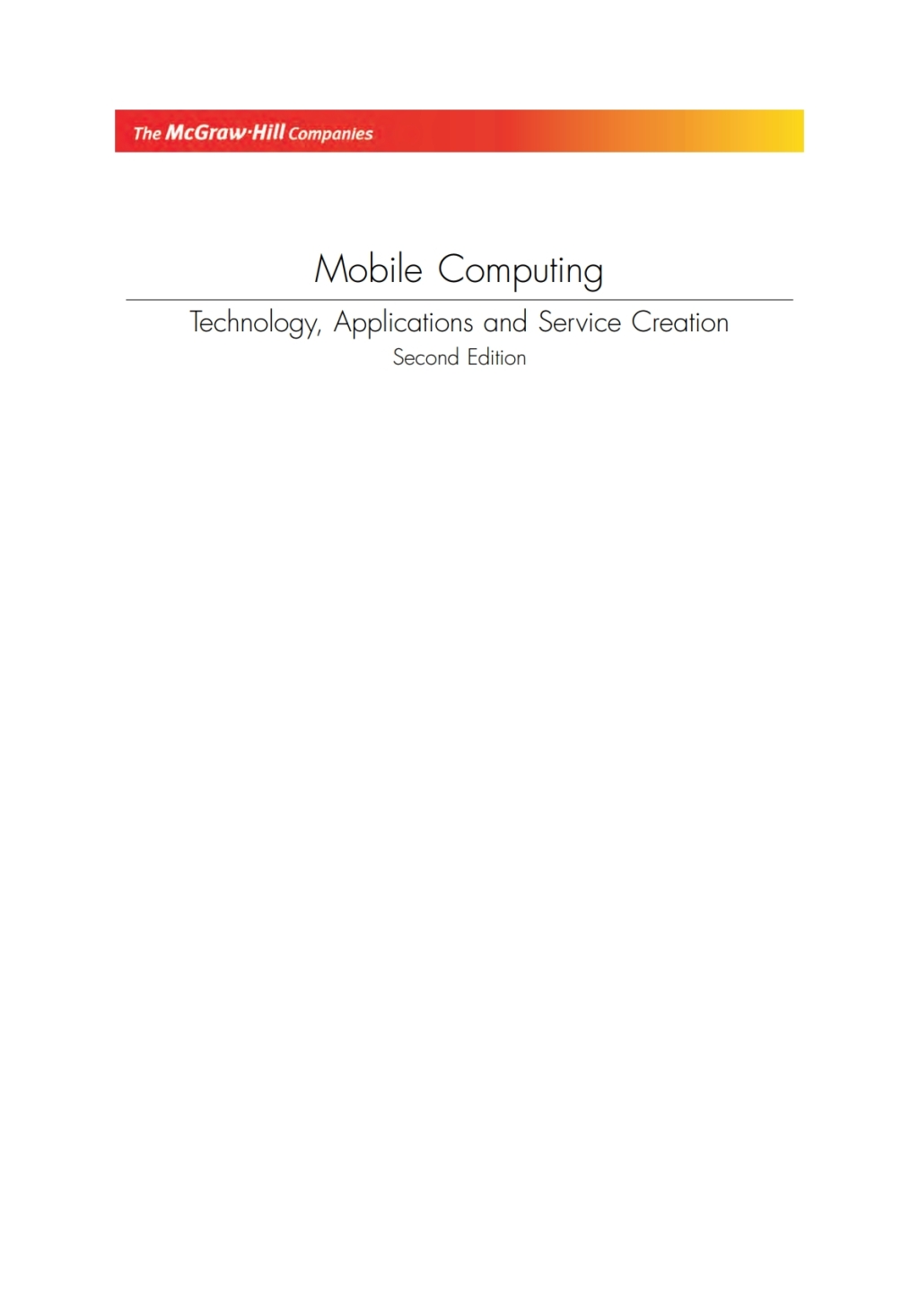Mobile Computing (eBook)