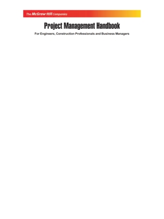 Cover image: Project Management Handbook 9780070621053