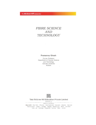 Cover image: Fibre Science And Technology  Exp 9780070528031