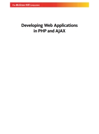 Cover image: Developing Web Appl In Php  Exp 9780070144521