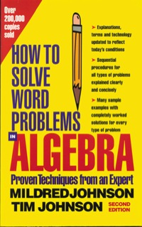 Cover image: How to Solve Word Problems in Algebra 2nd edition 9780071343077