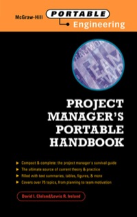 Cover image: Project Manager's Portable Handbook 1st edition 9780071352635