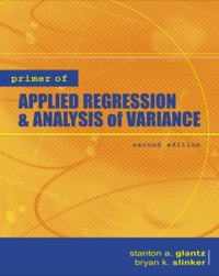 Cover image: Primer  of Applied Regression & Analysis of Variance 2nd edition 9780071360869