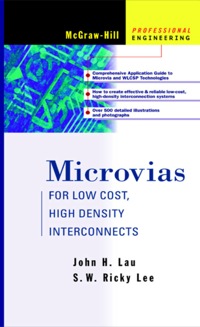 Cover image: Microvias: For Low Cost, High Density Interconnects 1st edition 9780071363273