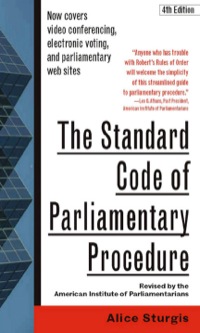 Cover image: The Standard Code of Parliamentary Procedure 4th edition 9780071365130