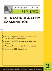 Cover image: Appleton & Lange Review for the Ultrasonography Examination 3rd edition 9780071365161