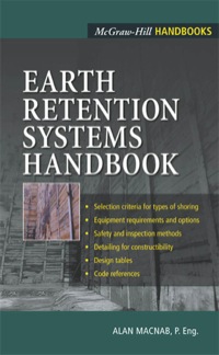Cover image: Earth Retention Systems Handbook 1st edition 9780071373319