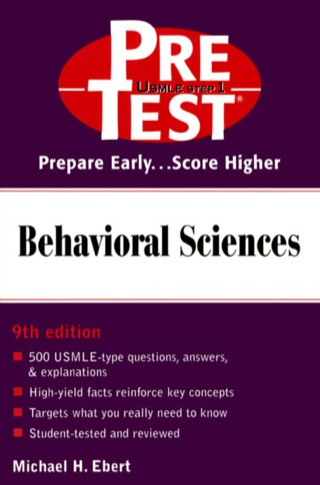 Cover image: Behavioral Sciences 9th edition 9780071374705