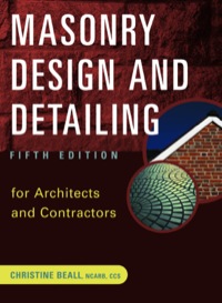Cover image: Masonry Design and Detailing 5th edition 9780071377348